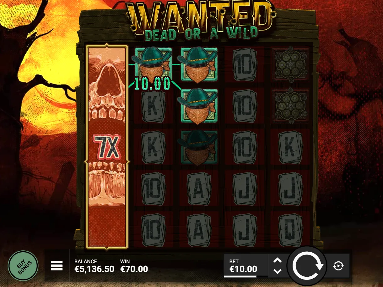 Wanted Dead Or A Wild Slot